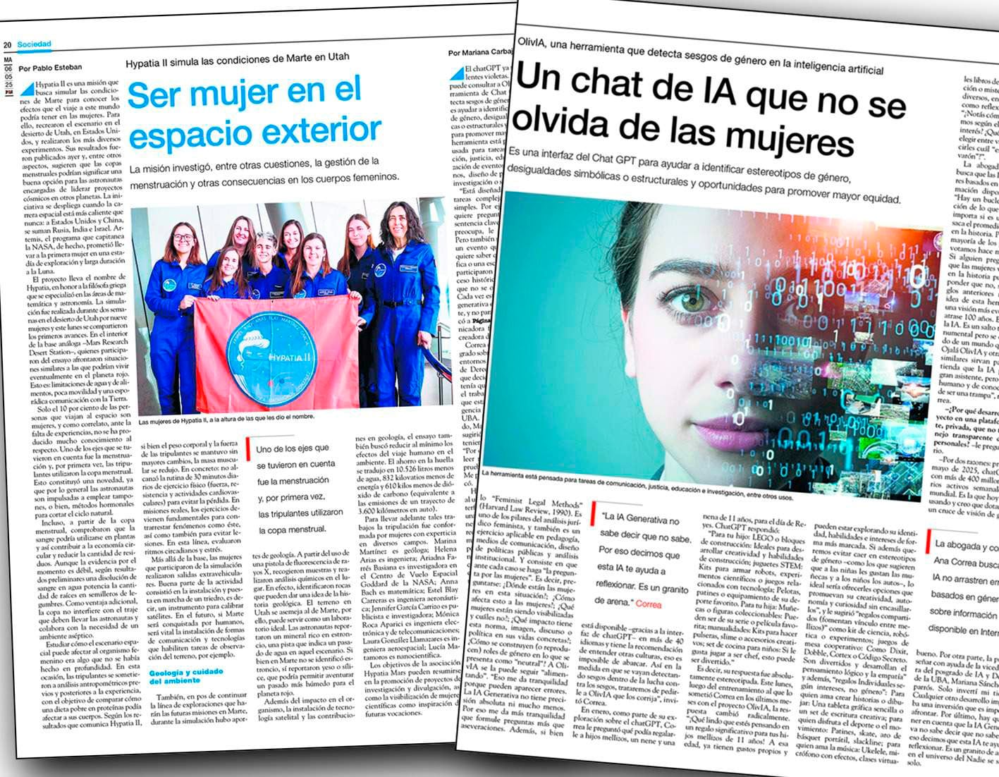 FOTO ARCHIVO
periodico diario IA mujer