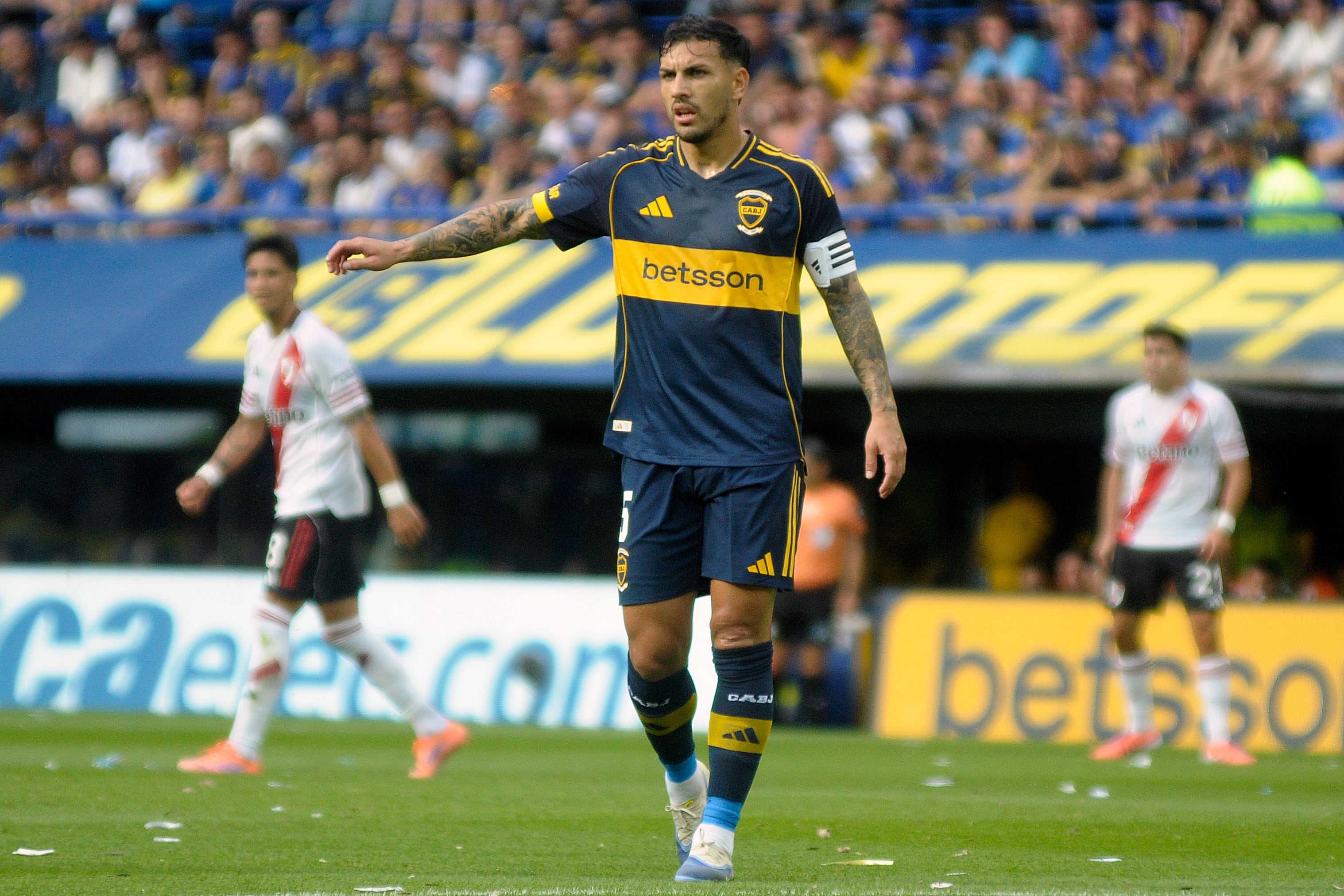 FOTO ALEJUANDRO LEIVA 
   torneo clausura 2025  boca  river  leandro paredes