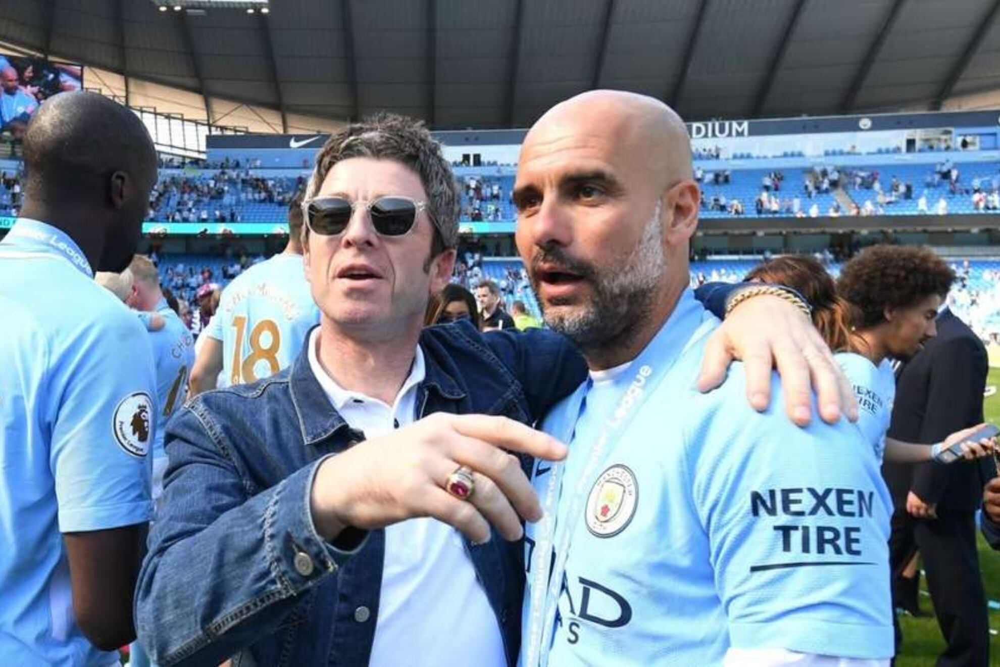 Noel Gallagher y Pep Guardiola