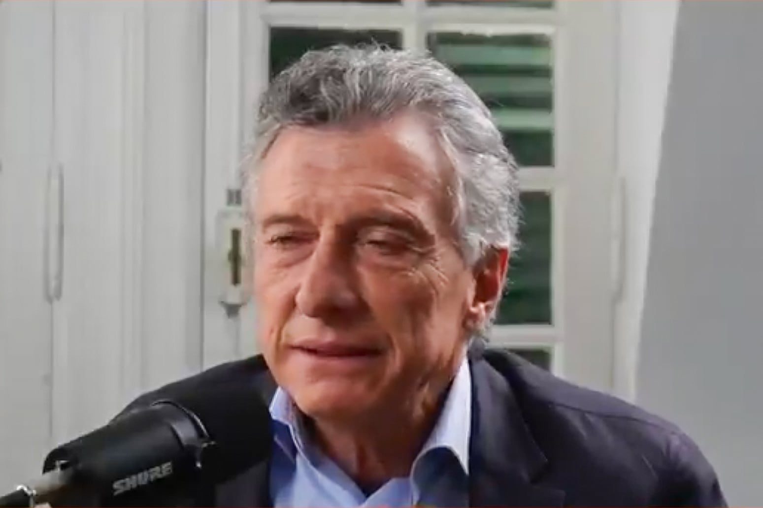 Mauricio Macri durante la entrevista con la revista Seúl.