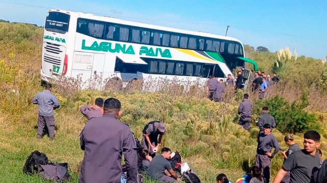 Choque fatal autopista Rosario-Santa Fe micro Laguna Paiva