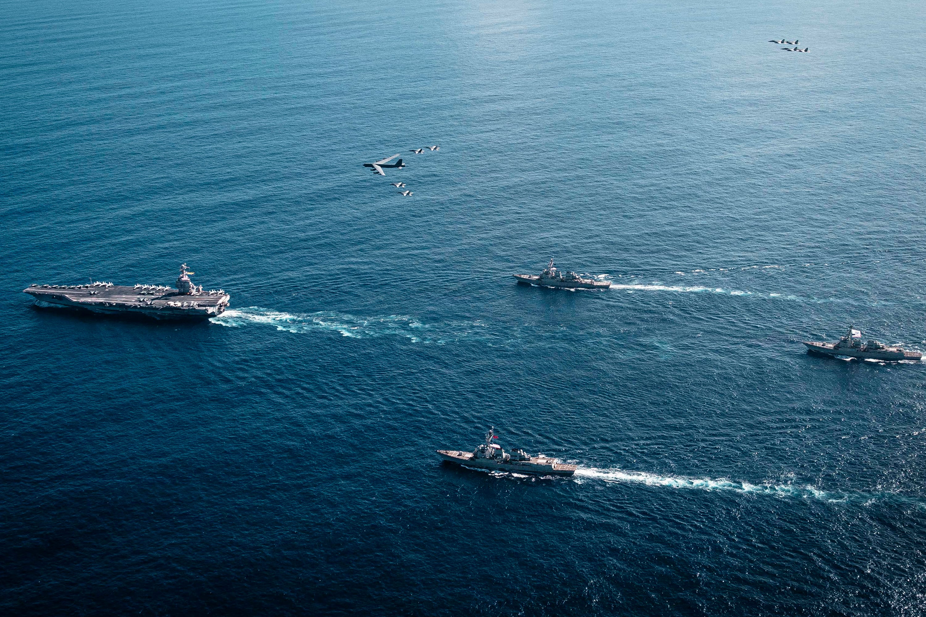 flota norteamericana en el Caribe