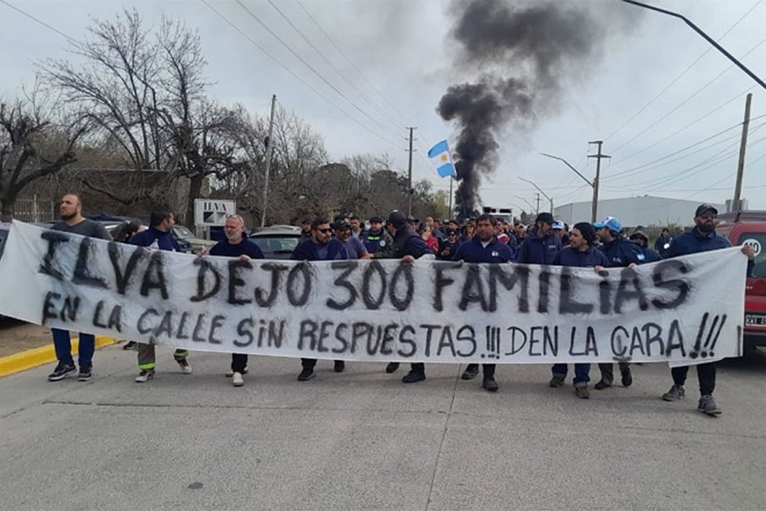 Protesta trabajadores fábrica de cerámicas Ilva