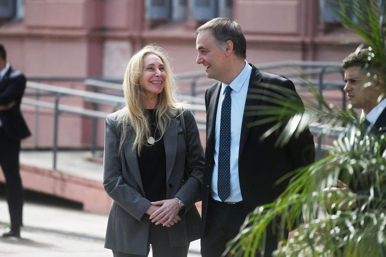 Karina Milei y Manuel Adorni