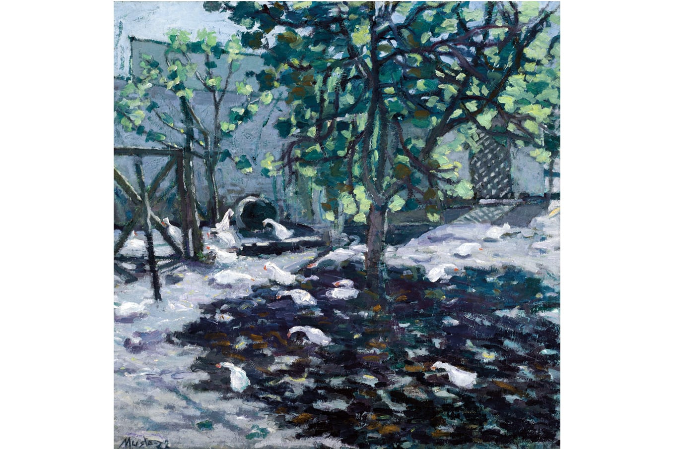 Musto Manuel, El corralito, 1927, îleo sobre tela, 90 x 90 cm, Colecci—n museo de bellas artes Castagnino