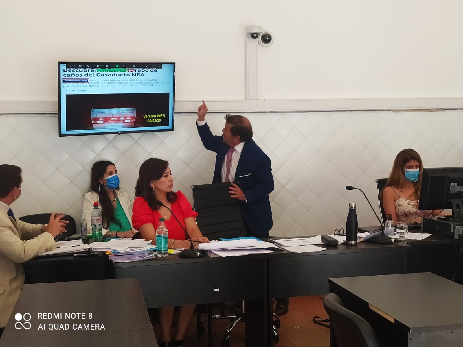 El fiscal Villalba, exponiendo las pruebas. 