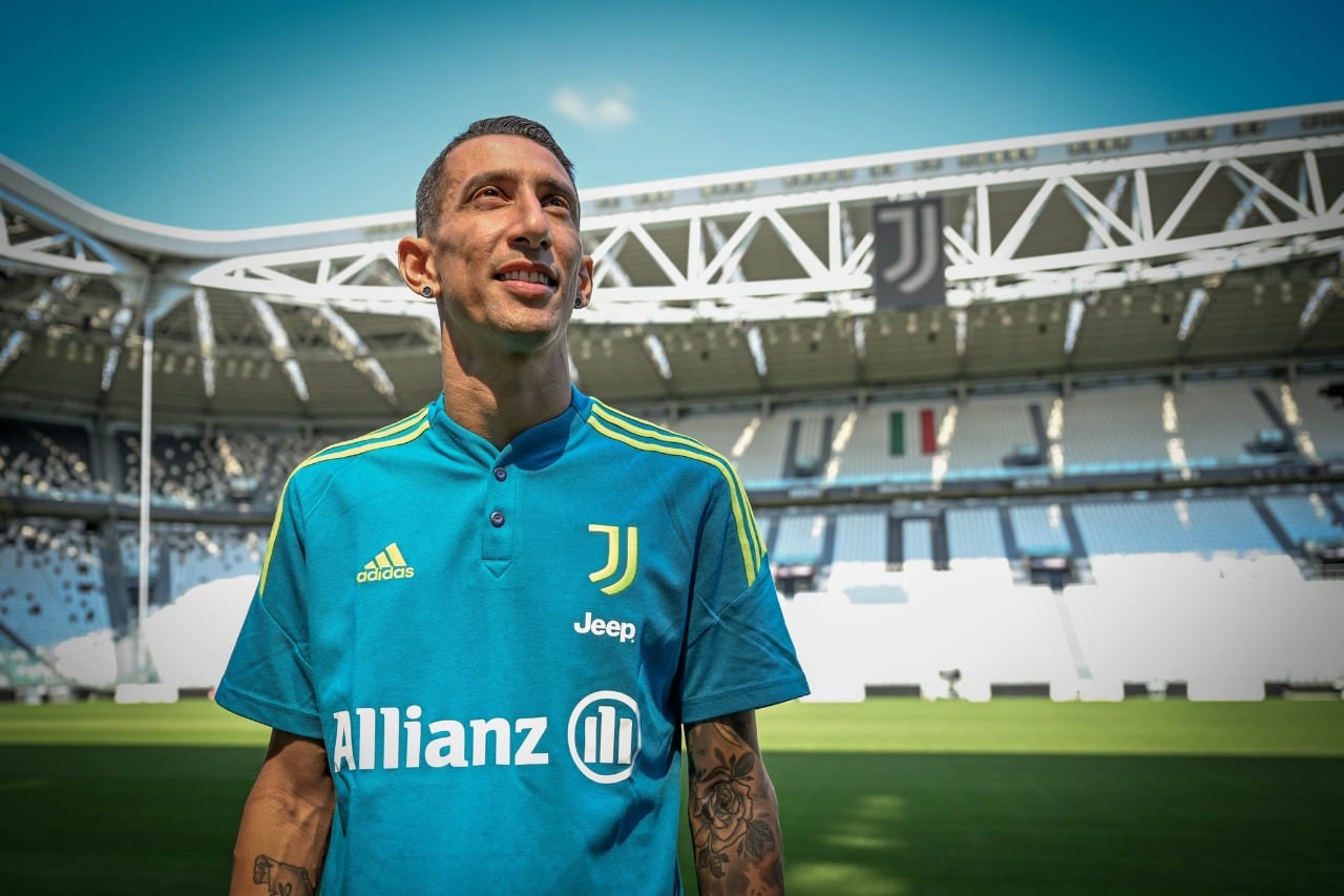 Di María en el Allianz Arena de la Juventus
