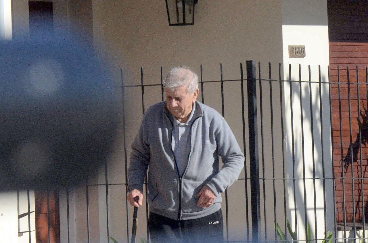 Argentino Balquinta paseando por Olavarría hace pocos días.