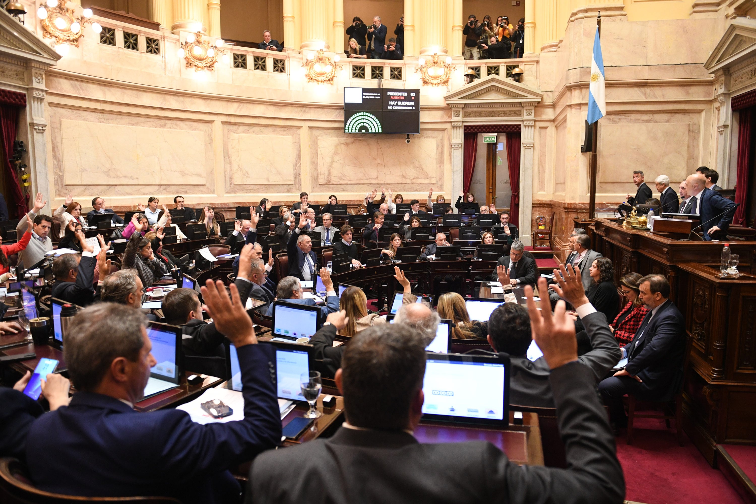El Senado dio un fuerte golpe al Ejecutivo