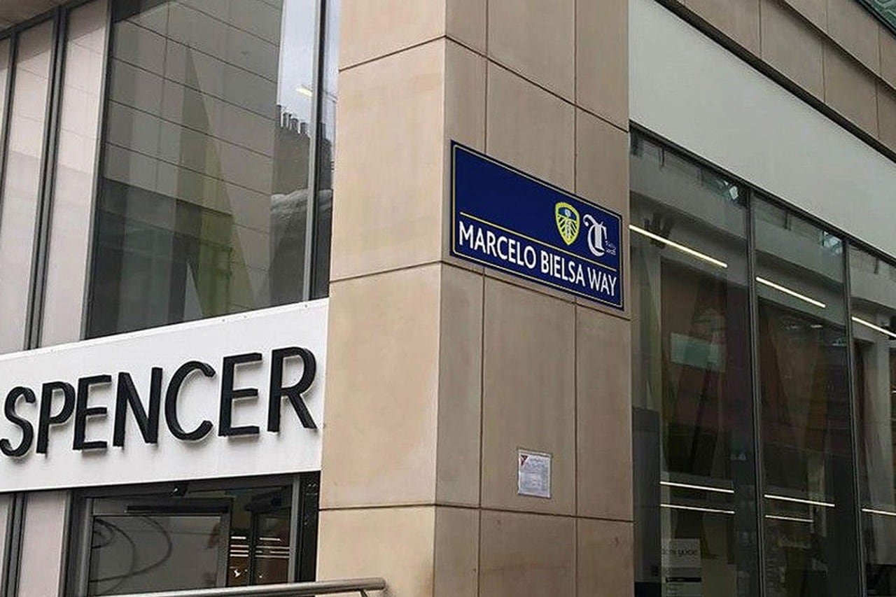 La calle con el nombre de Bielsa en Leeds.