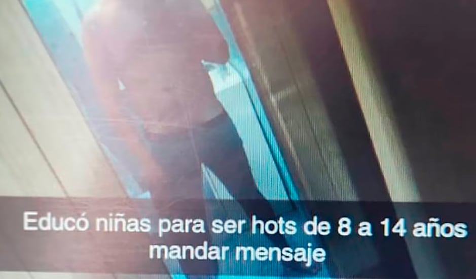 Un pedófilo en acción.