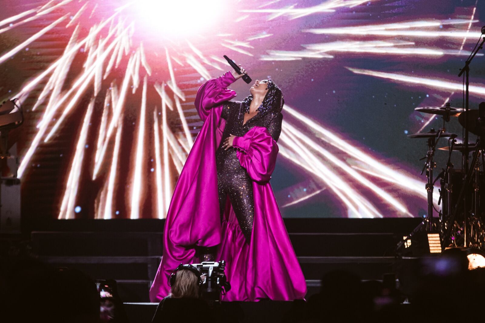 Alicia Keys derrochó energía durante todo el recital. 