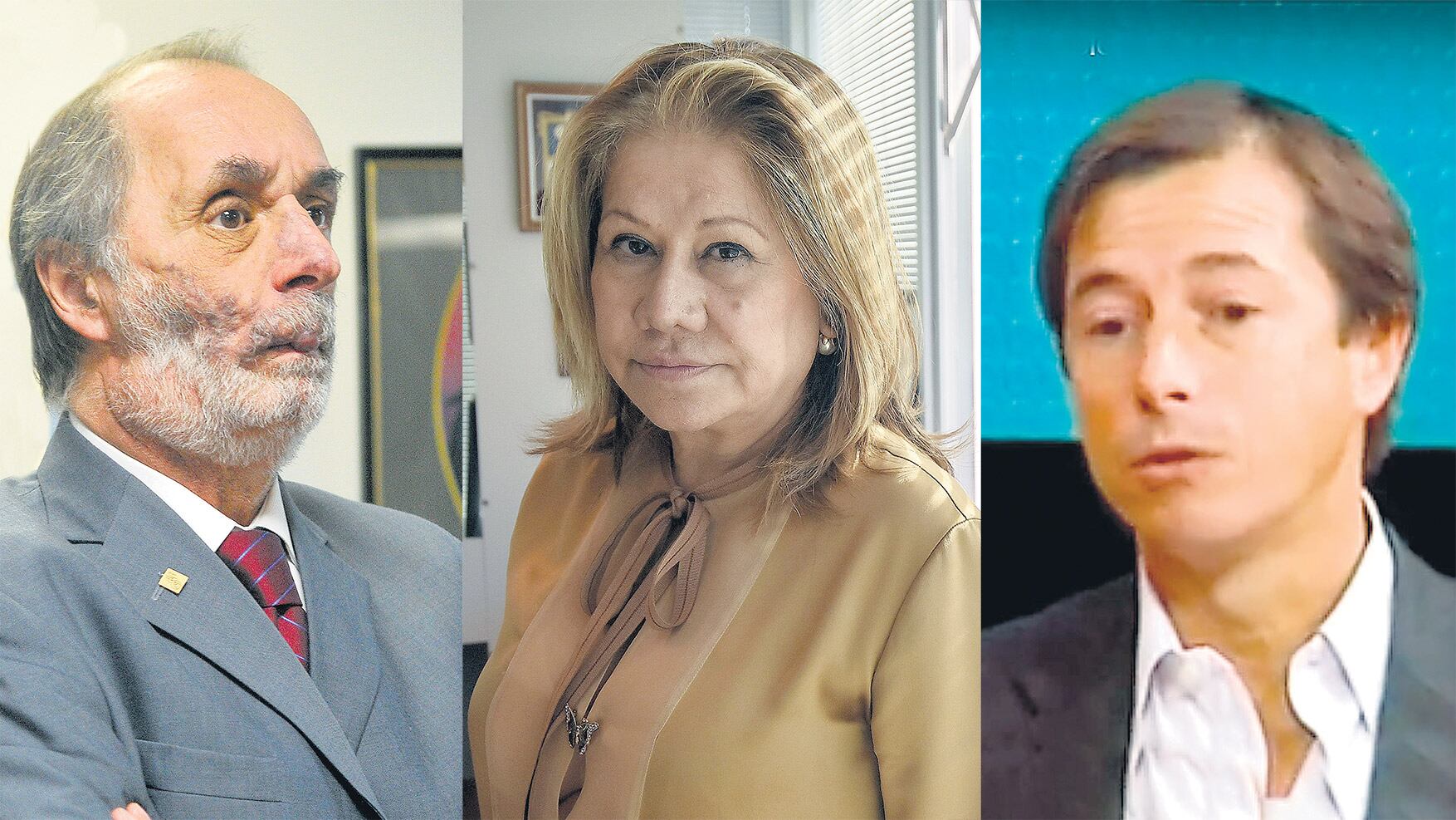 Pablo Tonelli (PRO), Graciela Camaño (Frente Renovador), Daniel Lipovetsky (PRO), enfrentados.