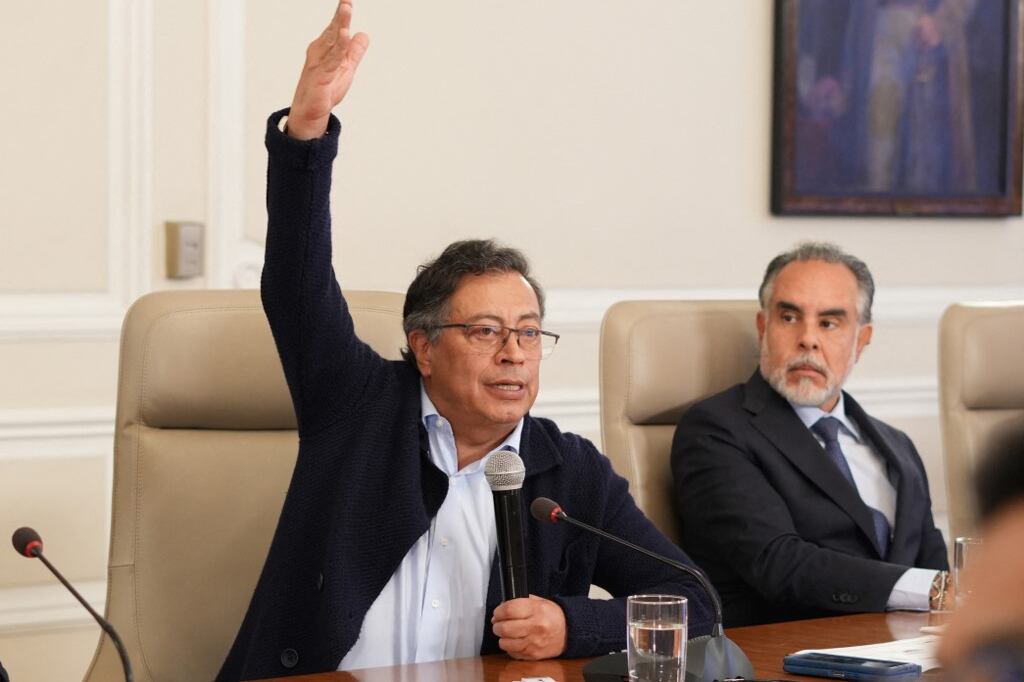 El Presidente Gustavo Petro, junto al hombre de la polémica, Armando Benedetti.