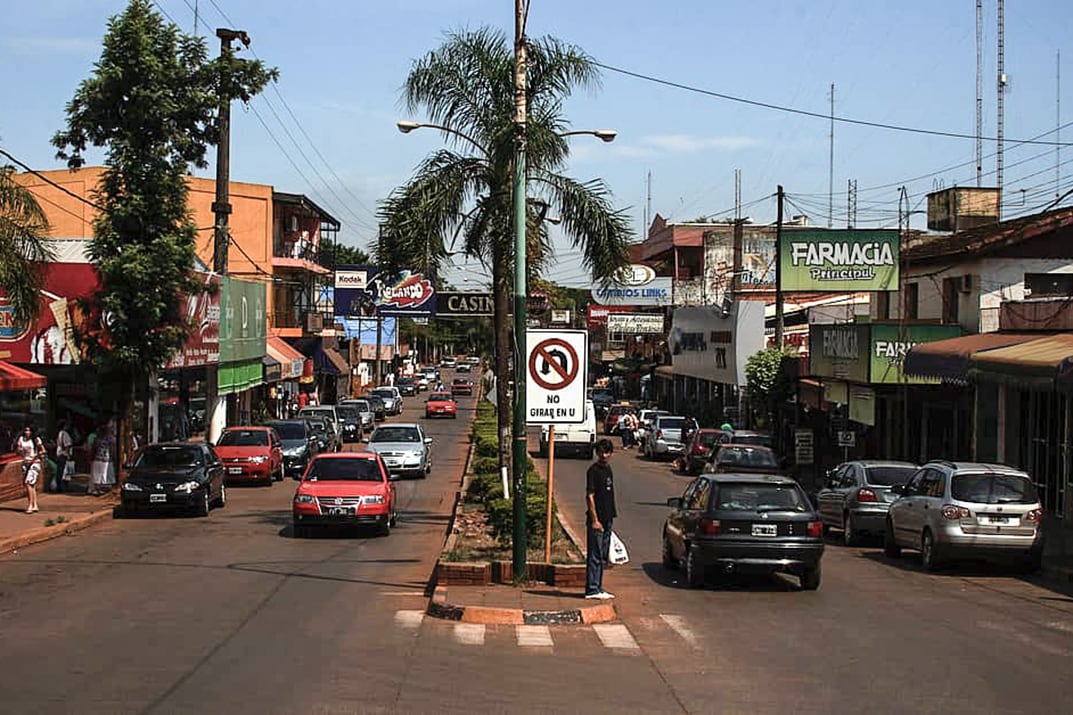 La ciudad de Puerto Iguazú, en Misiones