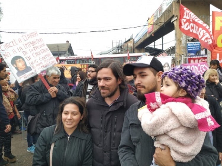 Del Caño, durante la recorrida de hoy.