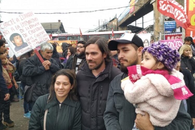 Del Caño, durante la recorrida de hoy.