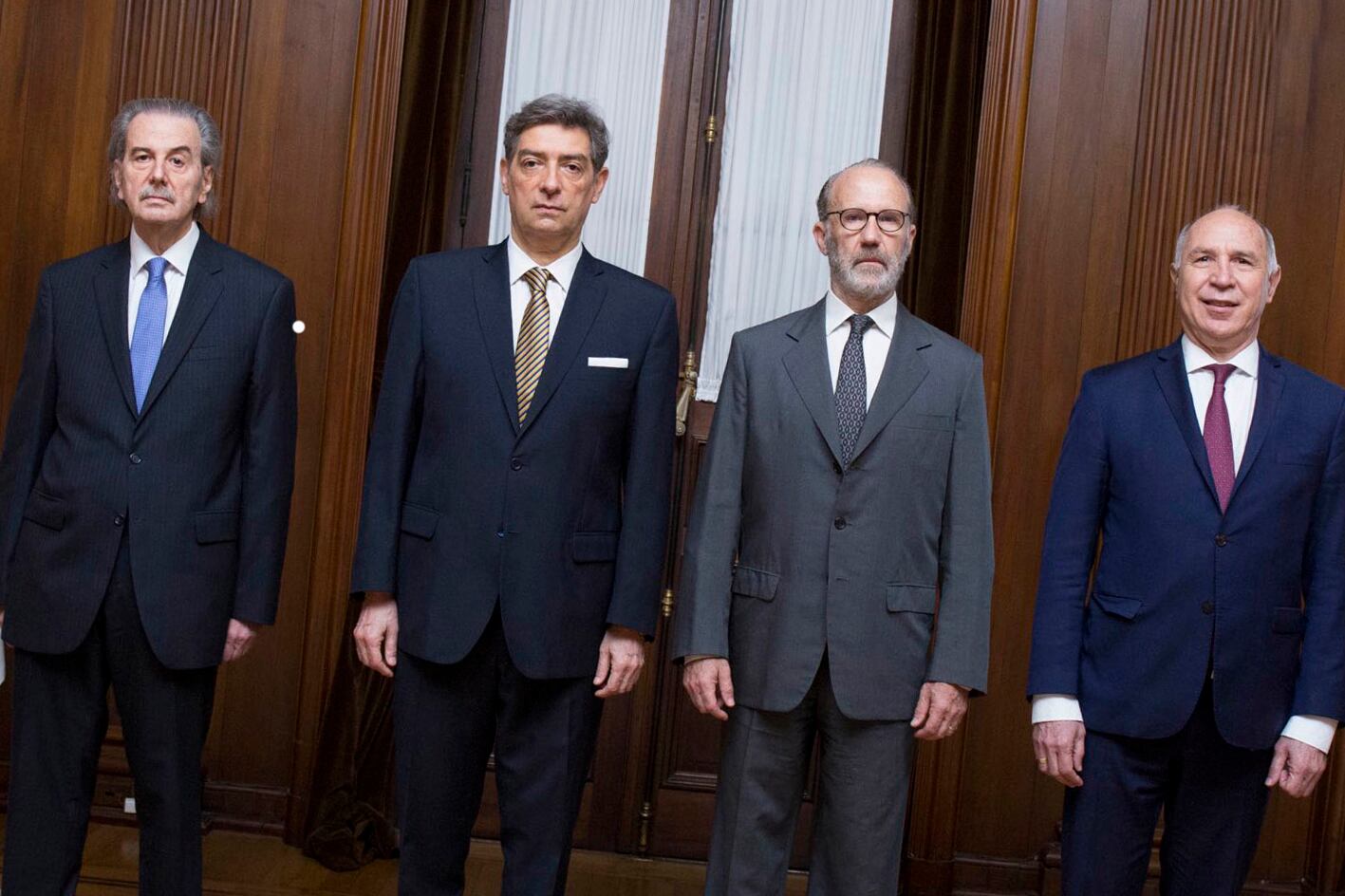 Juan Carlos Maqueda, Horacio Rosatti, Carlos Rosenkrantz y Ricardo Lorenzetti.