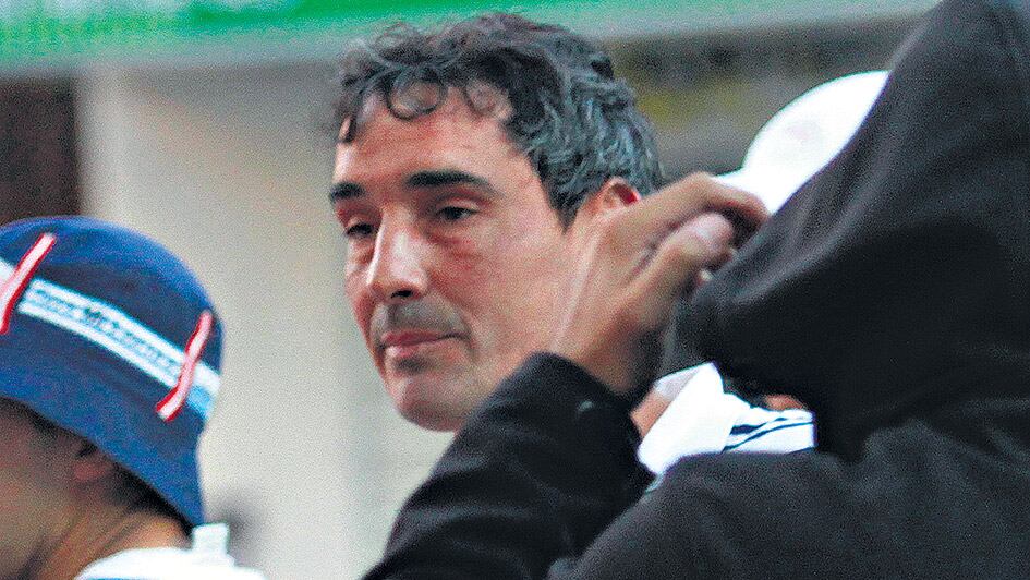 Pablo Alvarez, ayer, cuando se presentó ante la Justicia.