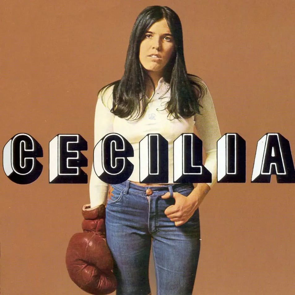 Portada de Cecilia, disco de la cantautora Cecilia, 1972