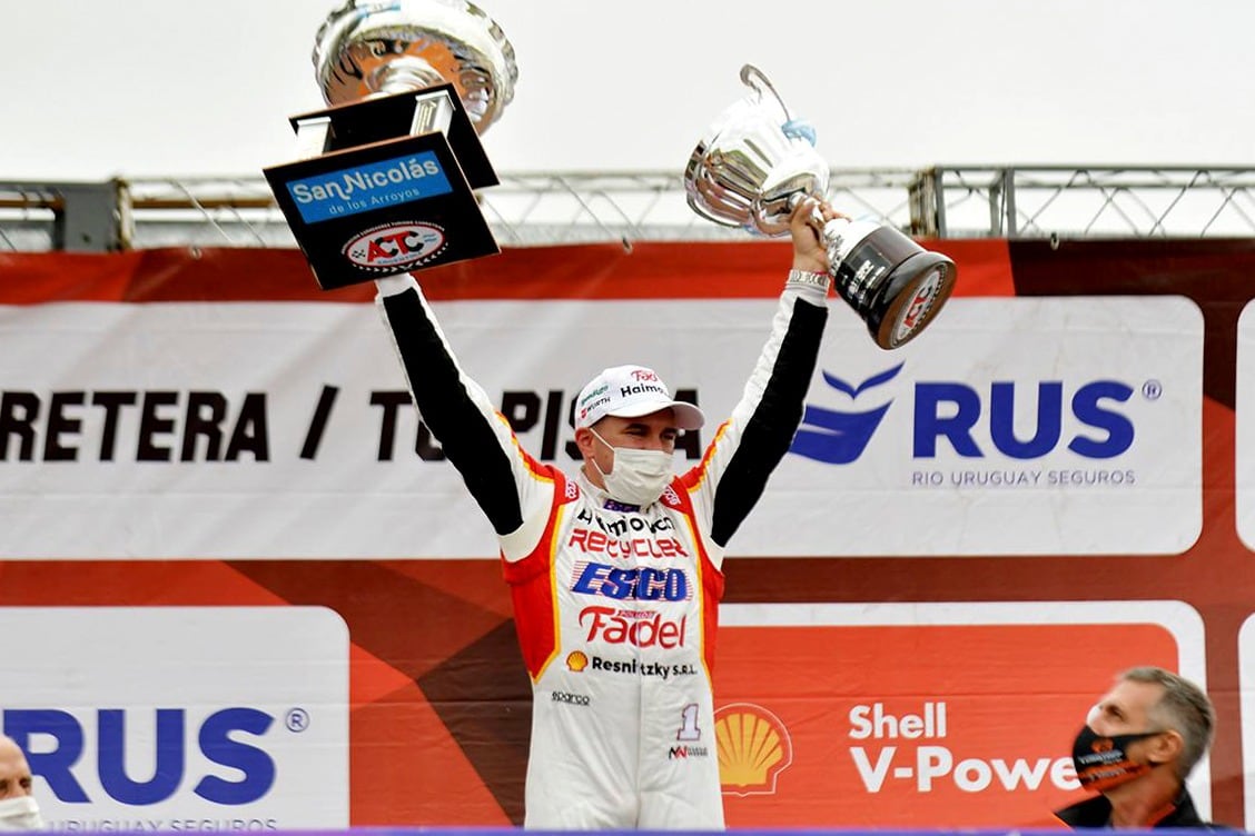 Mariano Werner celebró su triunfo, de punta a punta en San Nicolás.