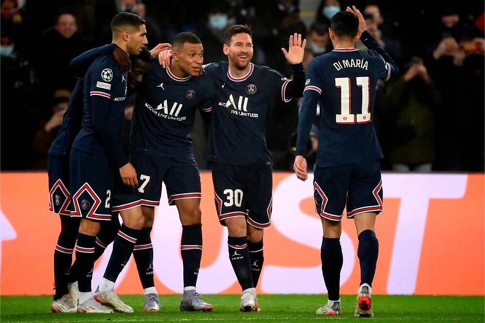 Lionel Messi y sus compañeros del PSG