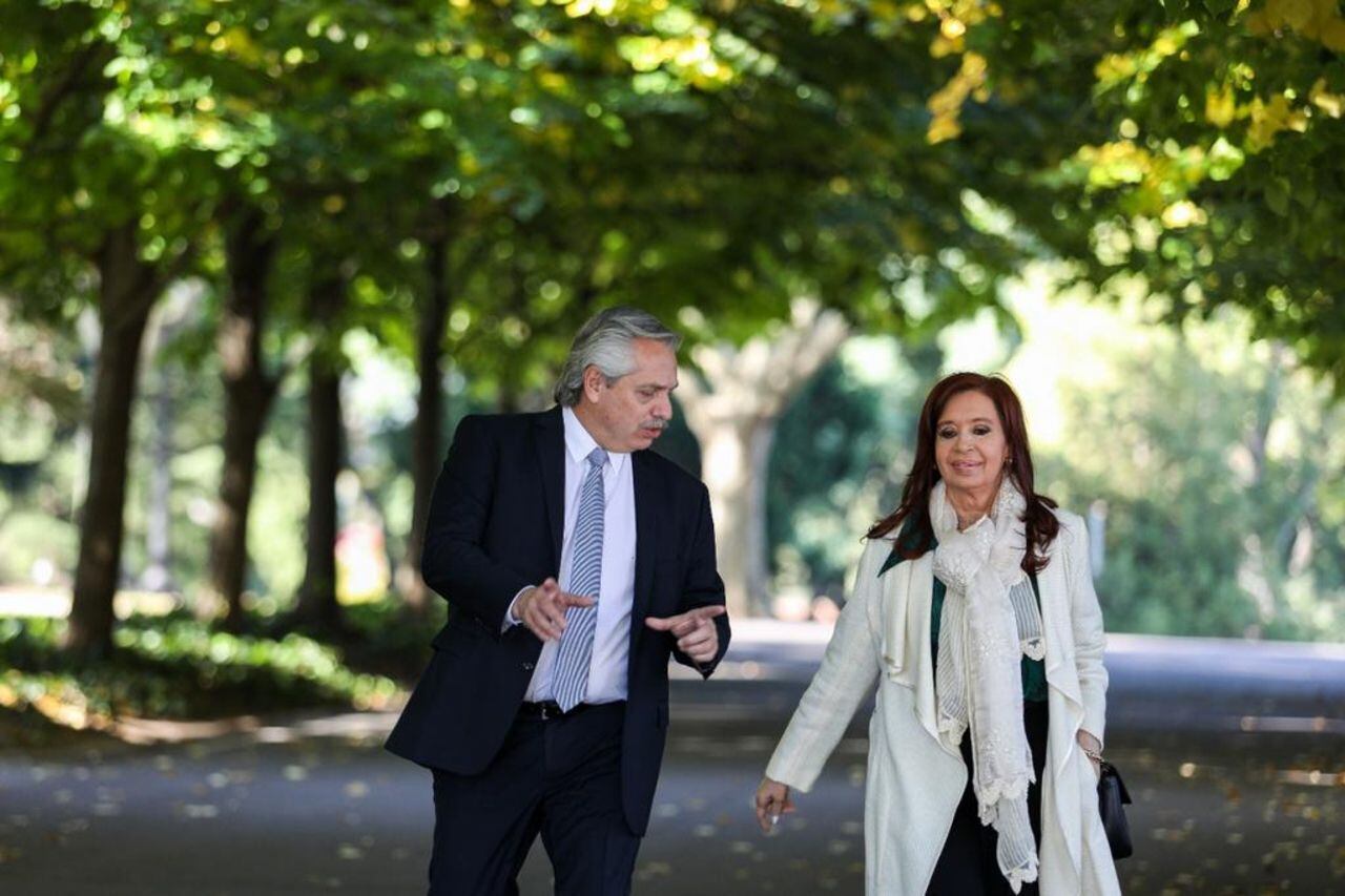 El presidente Alberto Fernández se reunió en Olivos con la vicepresidenta Cristina Kirchner.