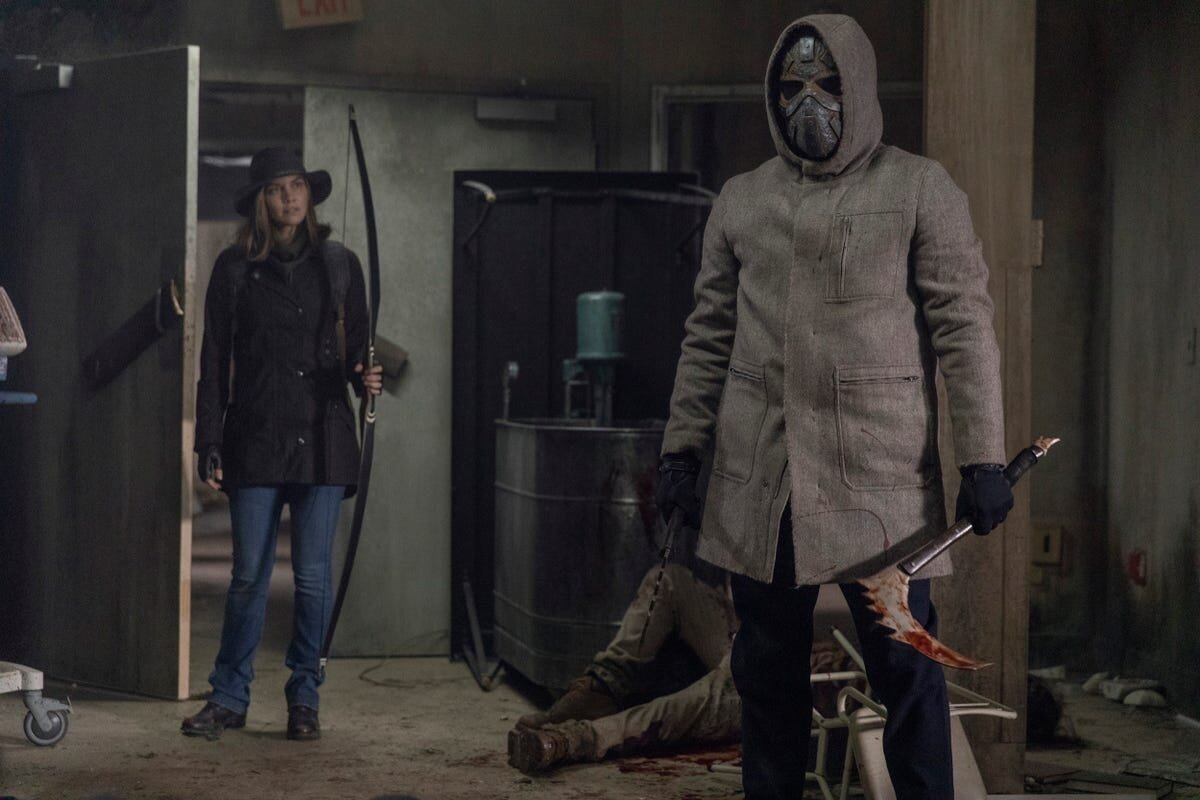 Lauren Cohan volvió a la serie como Maggie, junto a un enigmático enmascarado.