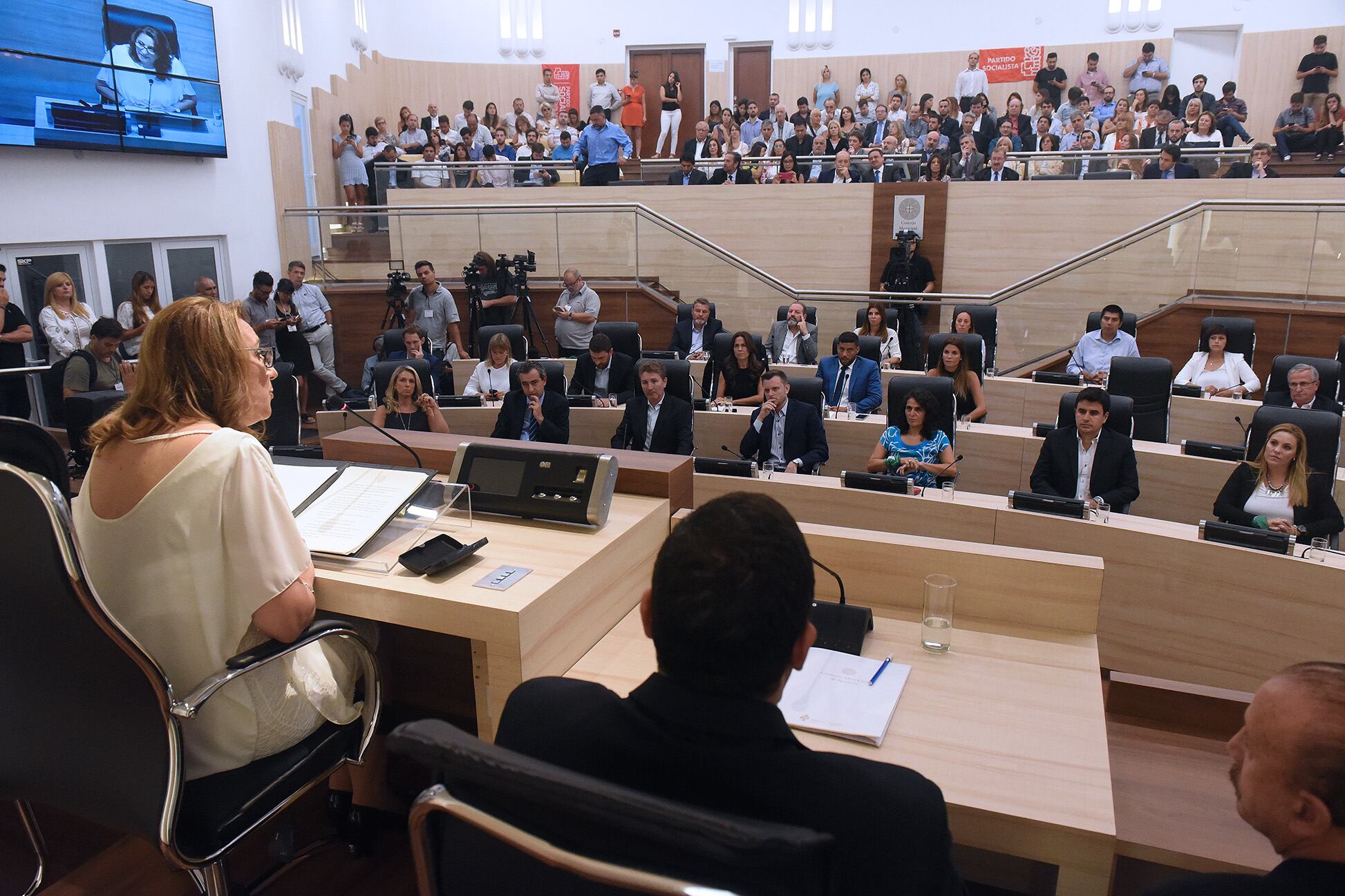 Fein dio su séptimo discurso de apertura en el ahora renovado Concejo.