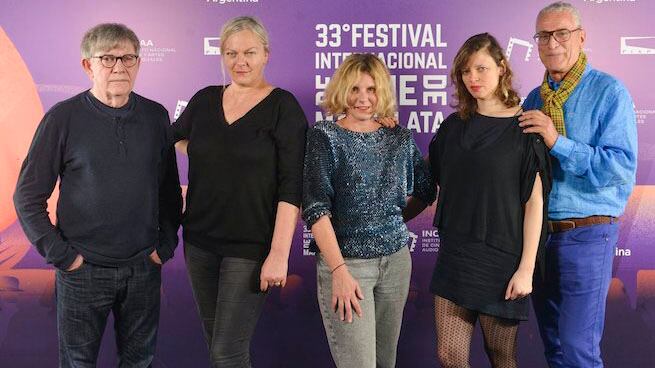 El jurado e la Competencia Internacional del último Festival de Mar del Plata.