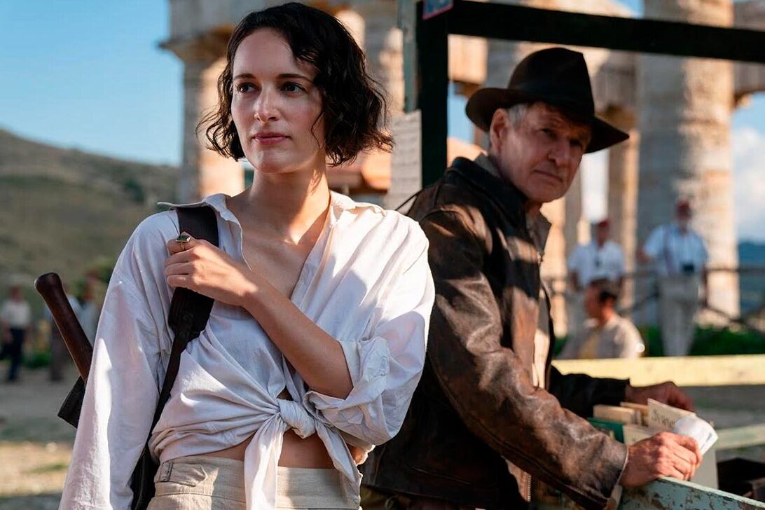 Phoebe Waller-Bridge y Harrison Ford, otra vez lanzado a la aventura.