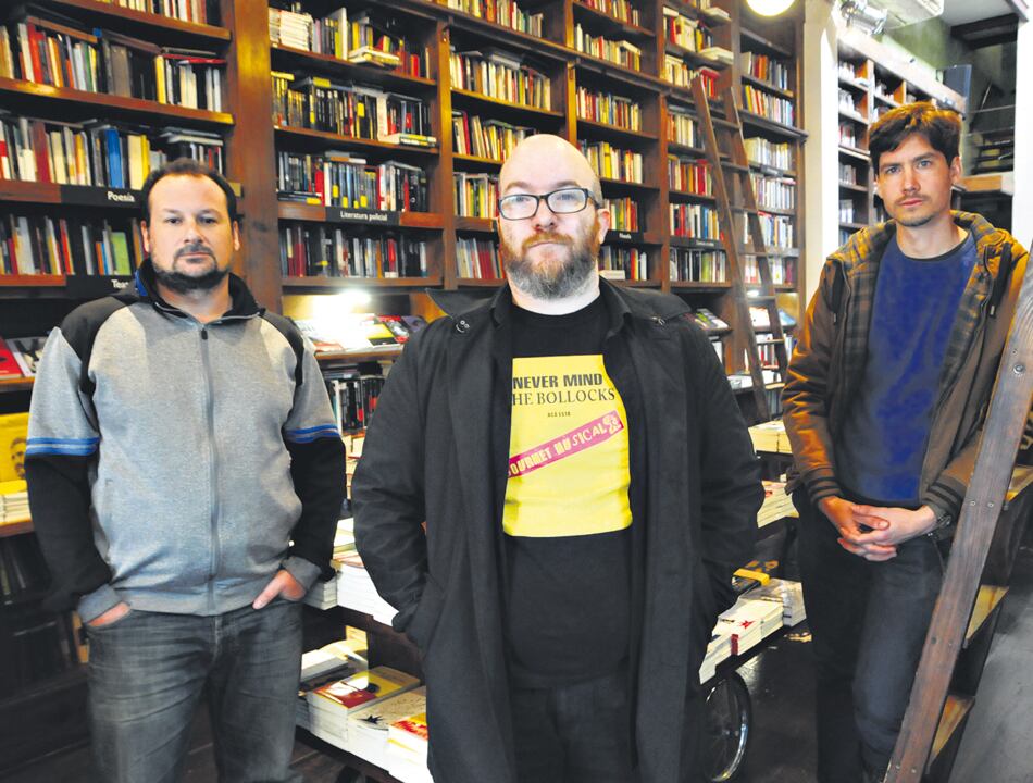 Leandro Donozo, creador de Gourmet musical, Salvador Cristófaro (Fiordo), y Marcos Almada (Alto Pogo).