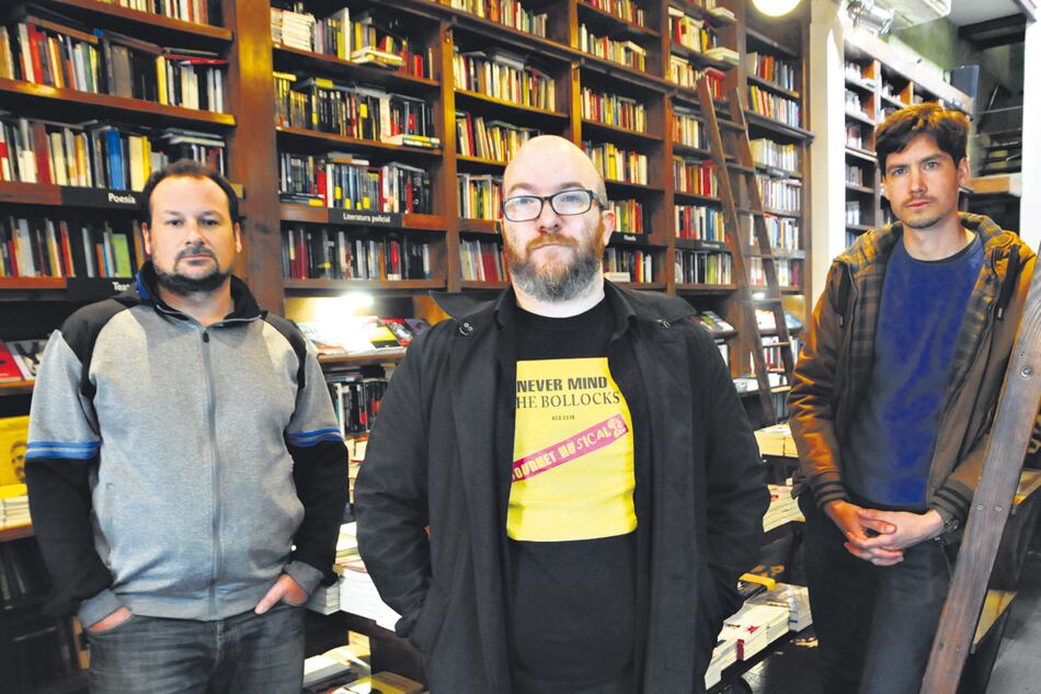 Leandro Donozo, creador de Gourmet musical, Salvador Cristófaro (Fiordo), y Marcos Almada (Alto Pogo).