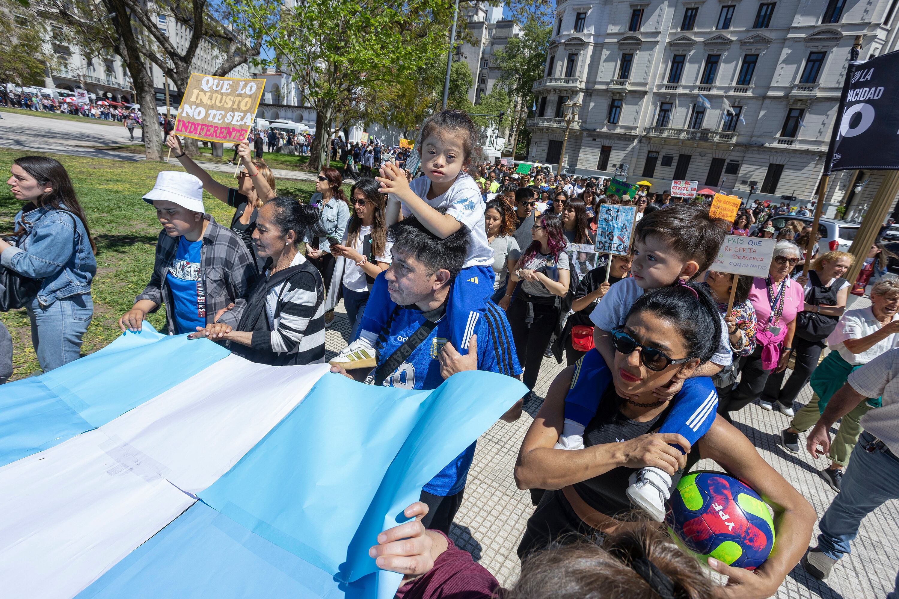 Organizaciones del sector volvieron a movilizarse la semana pasada frente a Casa Rosada.