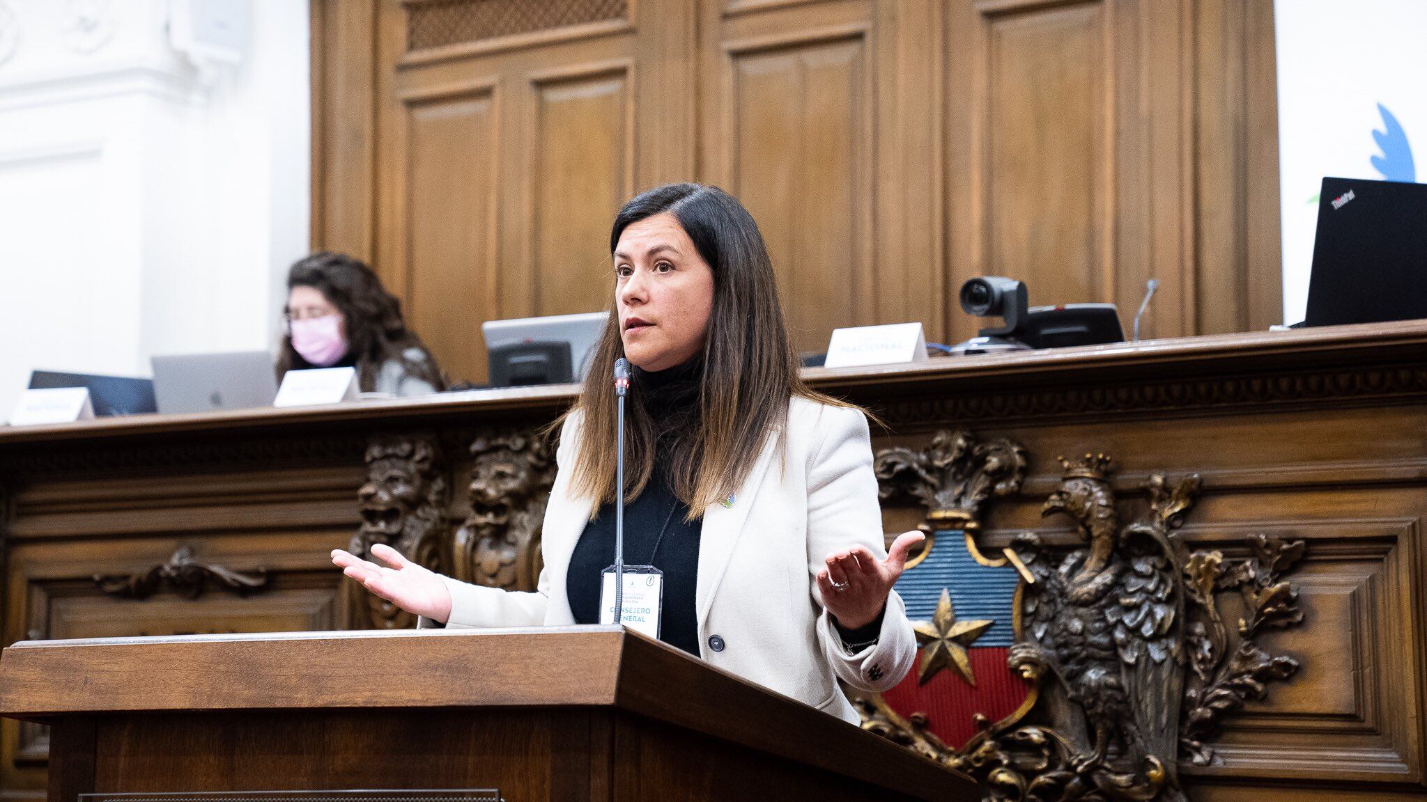 Luz Poblete, presidenta de Evópoli / Twitter de Evópoli