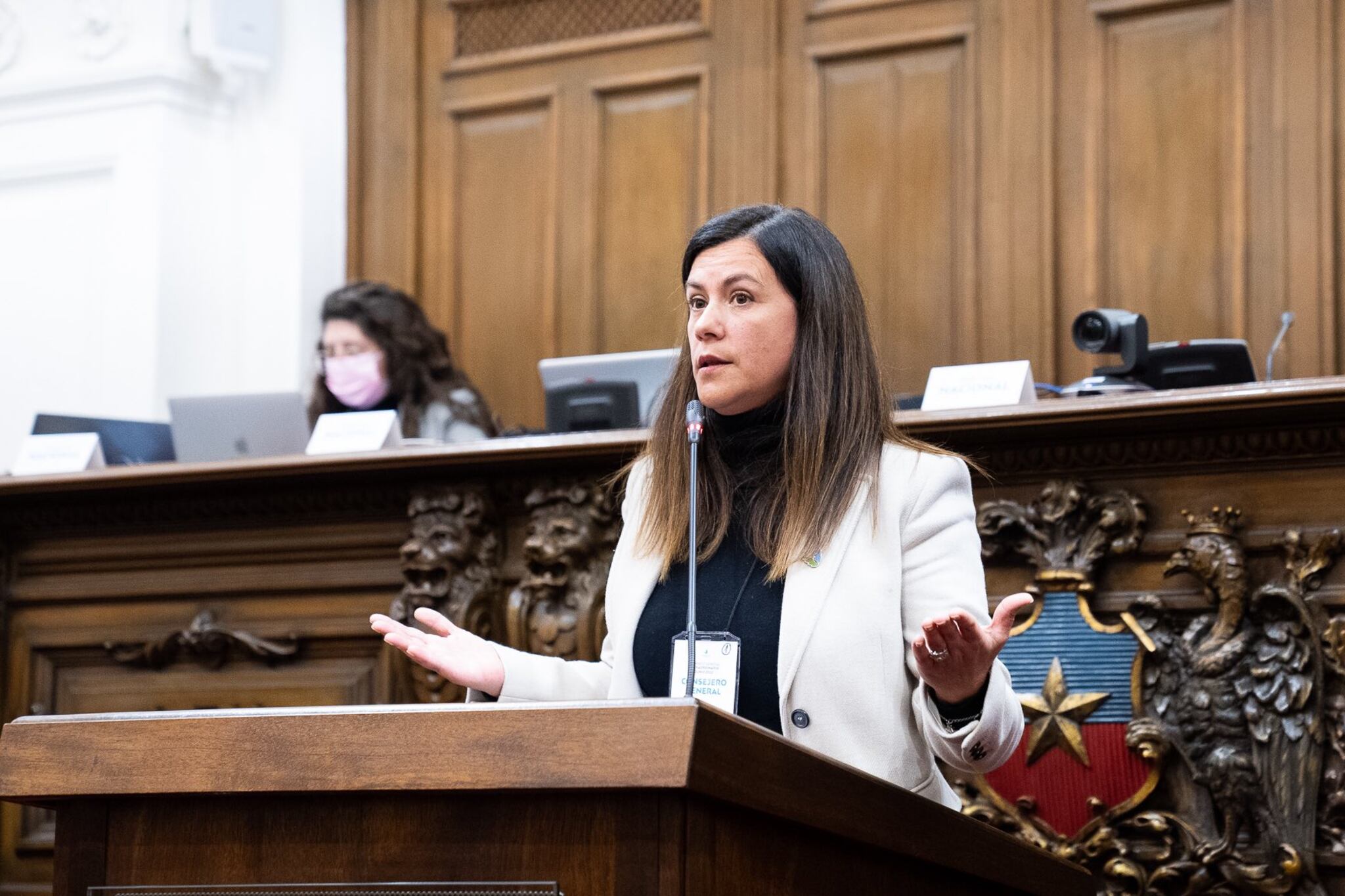 Luz Poblete, presidenta de Evópoli / Twitter de Evópoli