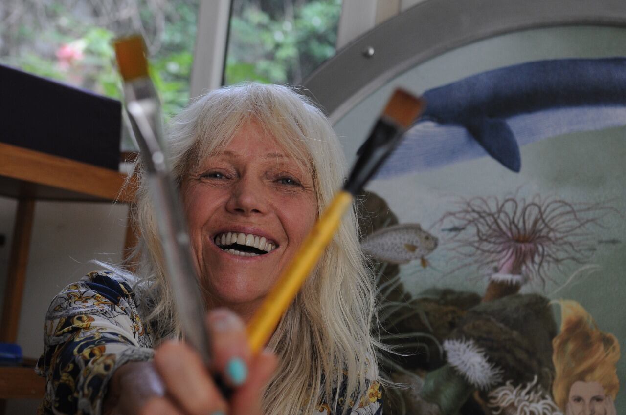 "Pinto para que exista la posibilidad de lo imposible dentro tuyo", dice Olmi.