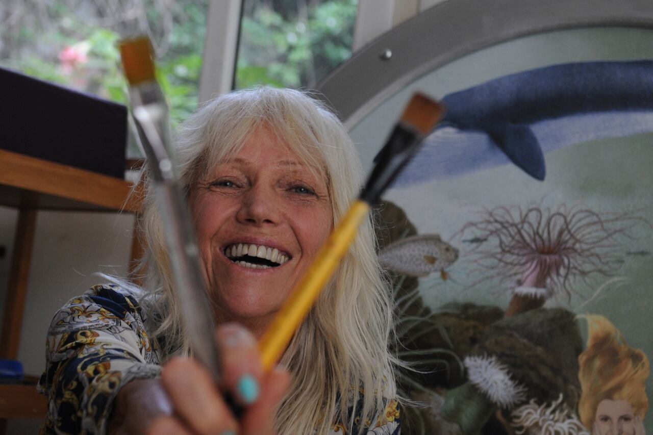 "Pinto para que exista la posibilidad de lo imposible dentro tuyo", dice Olmi.