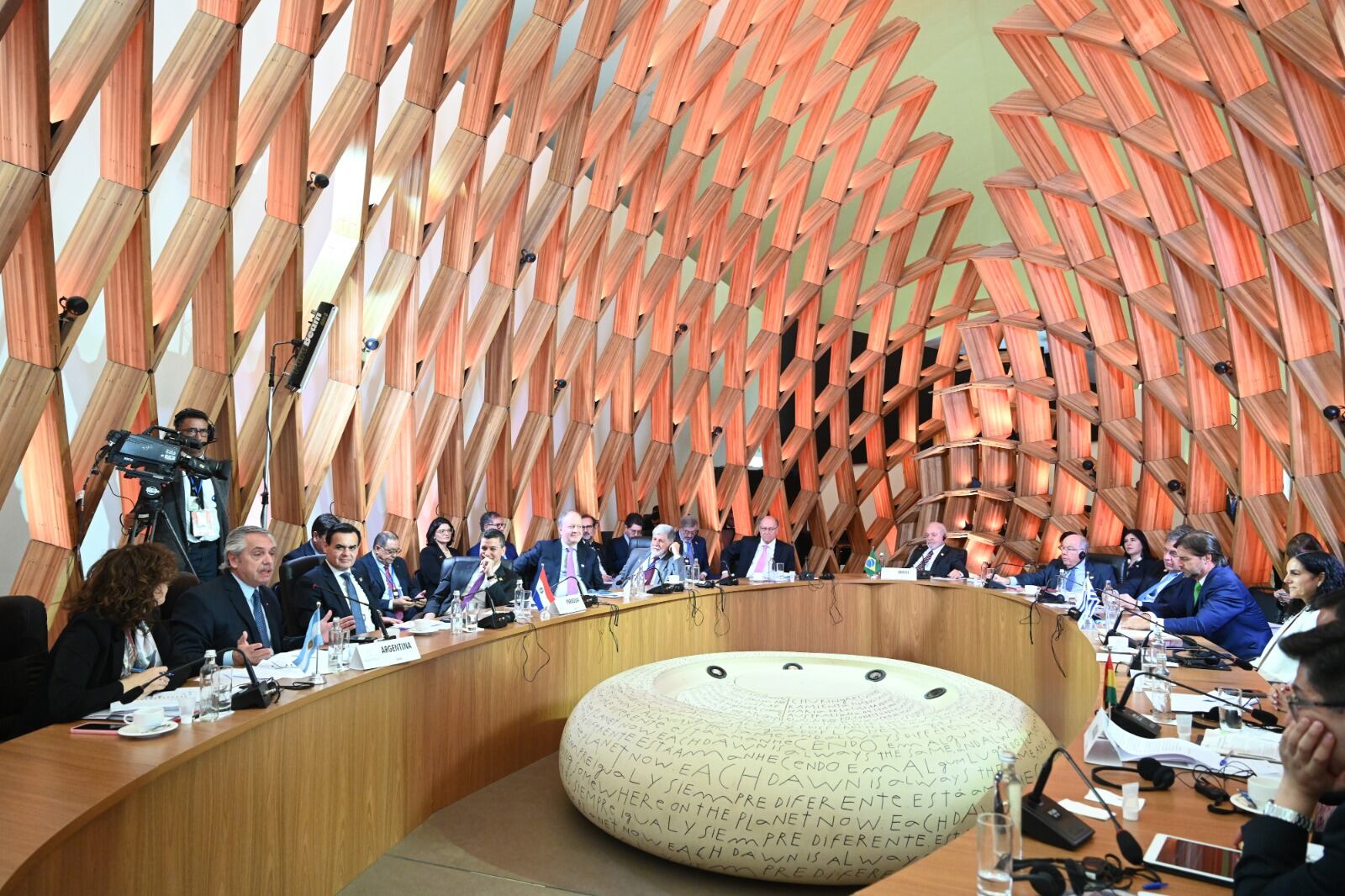 La cumbre marcó la última actividad oficial de Alberto Fernández como presidente.