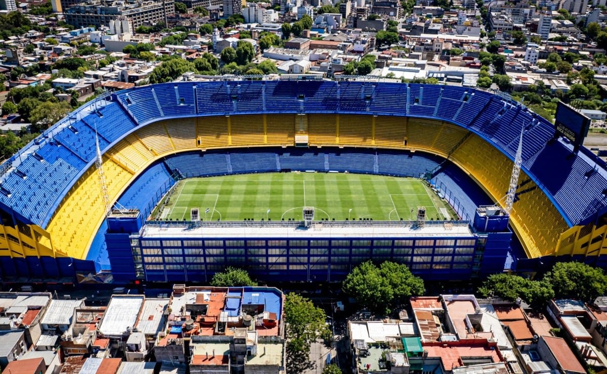 Una vista aérea de La Bombonera