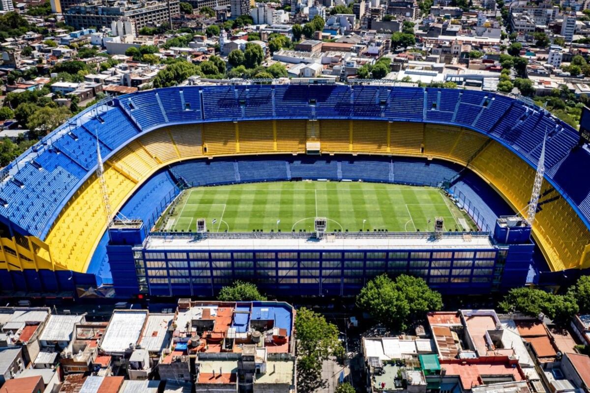 Una vista aérea de La Bombonera