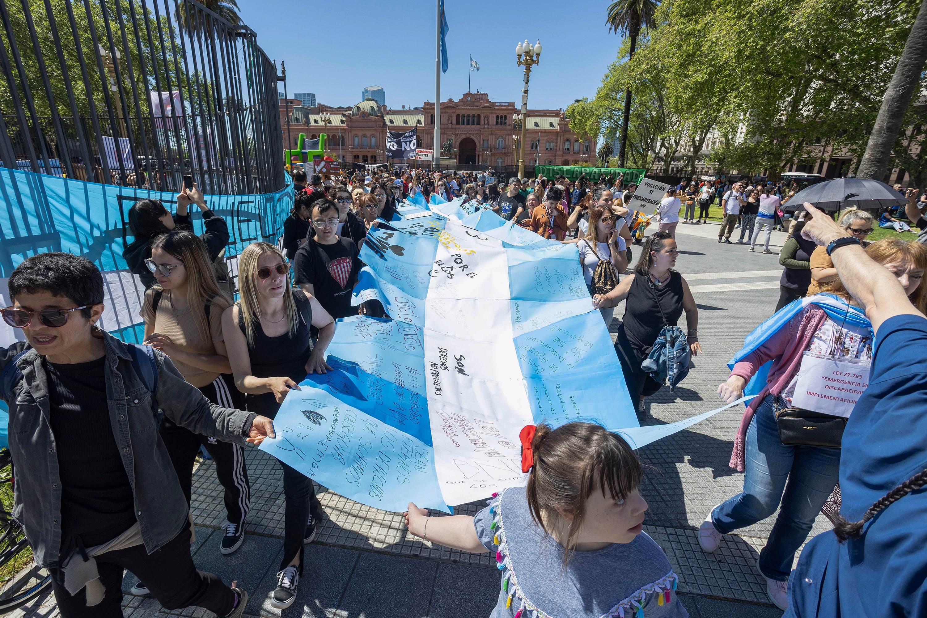 Protesta por recortes discapacidad-01/10/2025