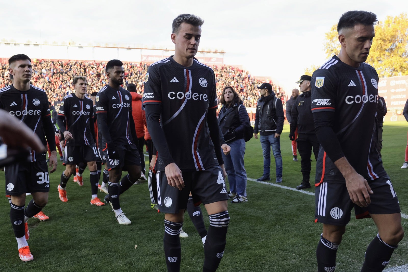 Las caras de los jugadores de River al final del partido lo dicen todo
