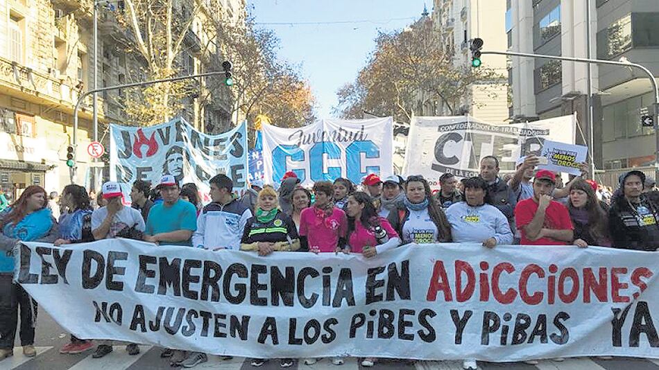 La manifestación recorrió desde el Congreso a Plaza de Mayo.