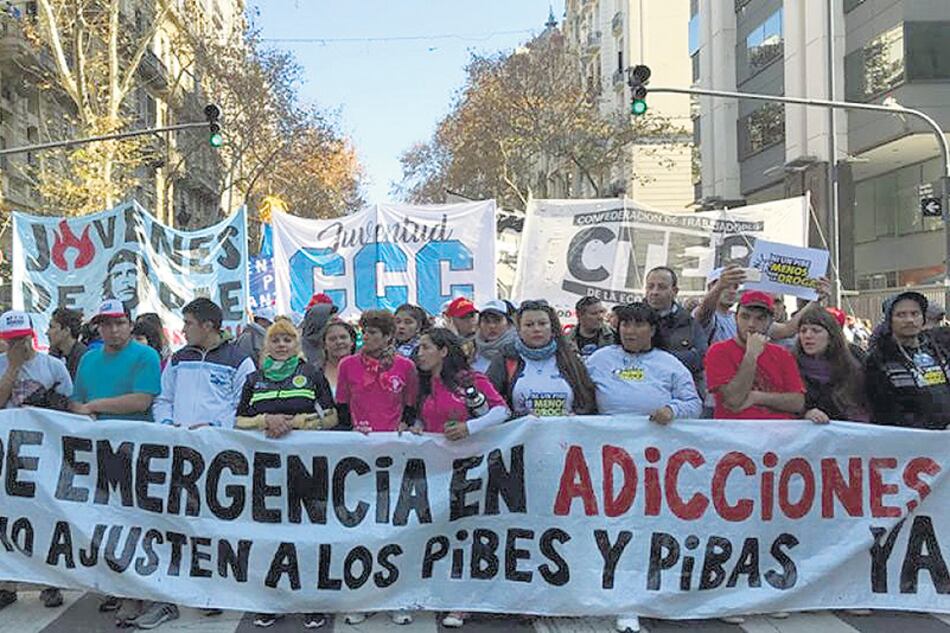 La manifestación recorrió desde el Congreso a Plaza de Mayo.