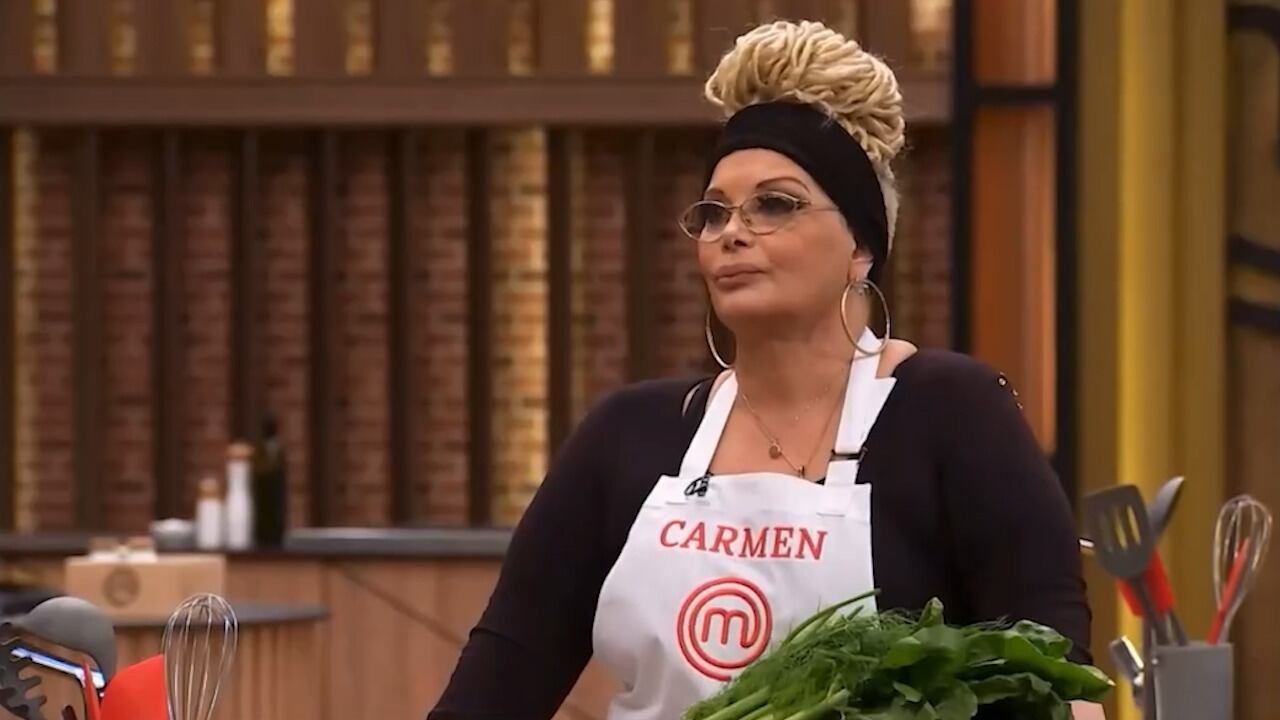 Carmen Barbieri en Masterchef, después de su recuperación del coronavirus.