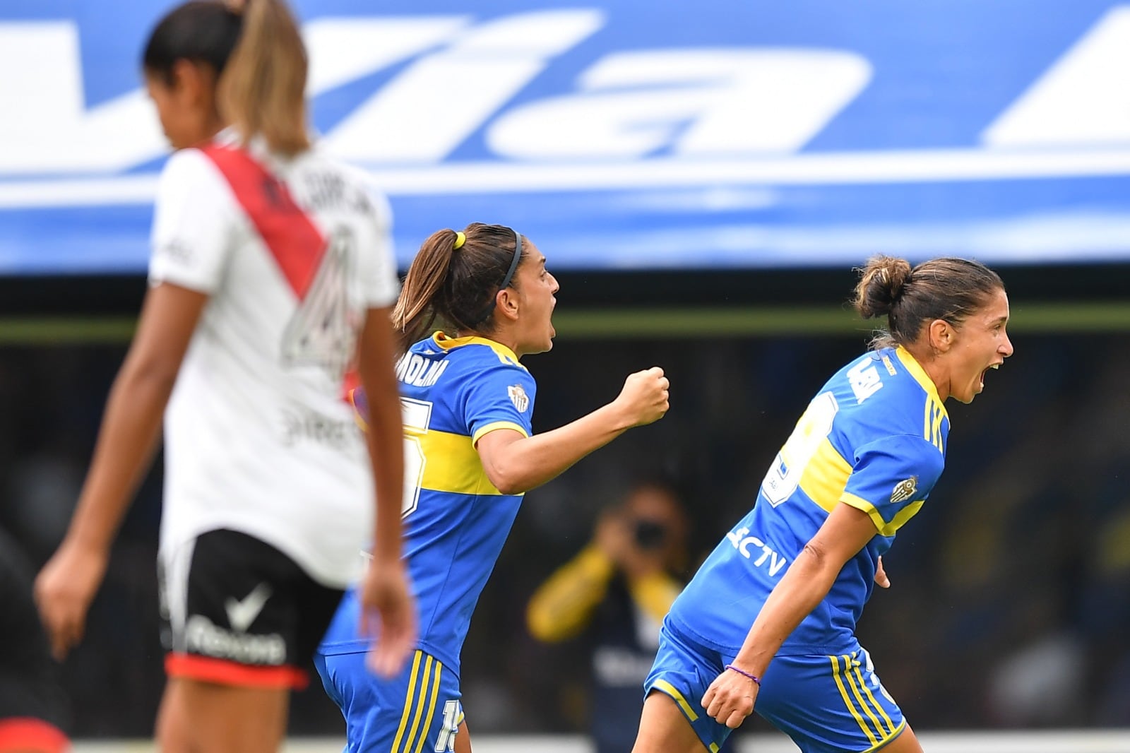 El festejo de las chicas de Boca