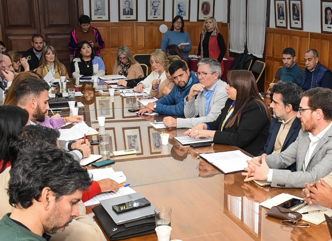 Gran parte de legisladores se reunió con la secretaria de Minería por la mañana.  