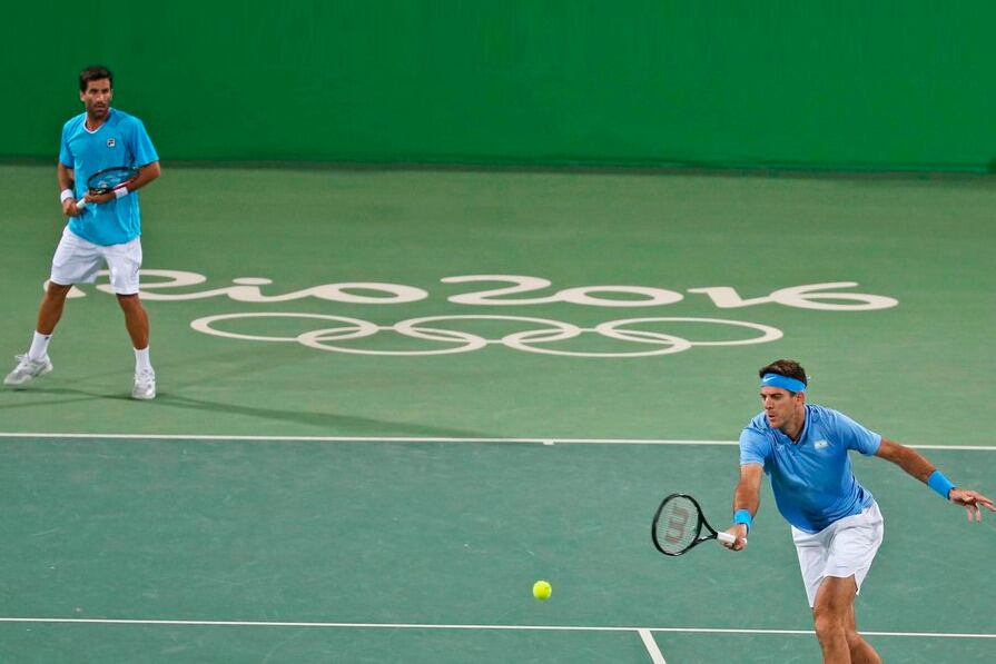 González junto a Del Potro en los Juegos de Río de Janeiro
