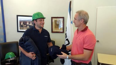 Cunha de Puertos y Aduanas, elogiaba a personal del Senasa hace sólo dos meses atrás.